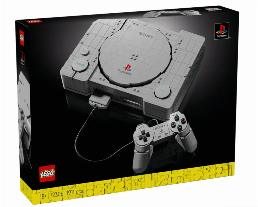 乐高把初代 PS1 还原了，10月发售