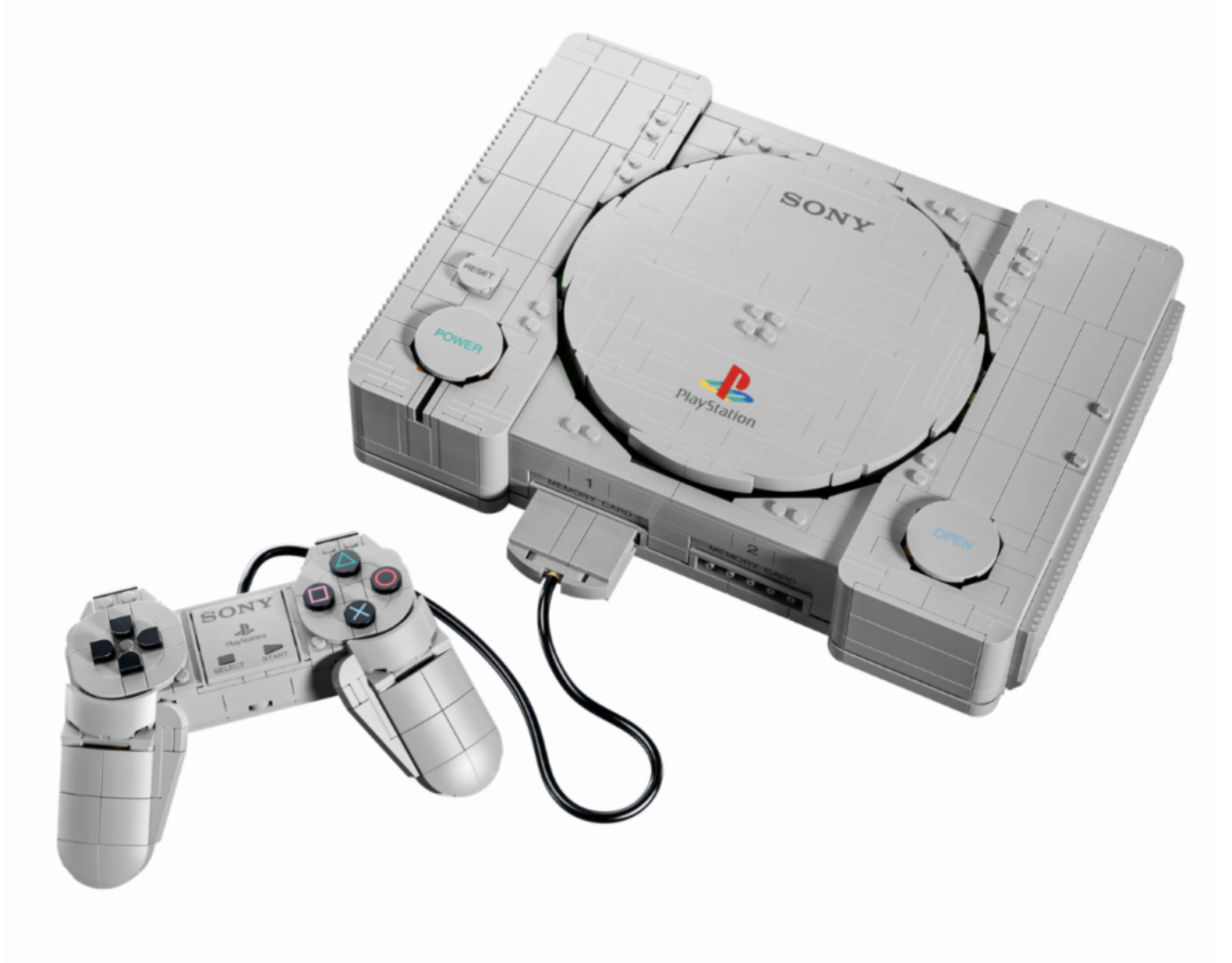 乐高把初代 PS1 还原了,10月发售